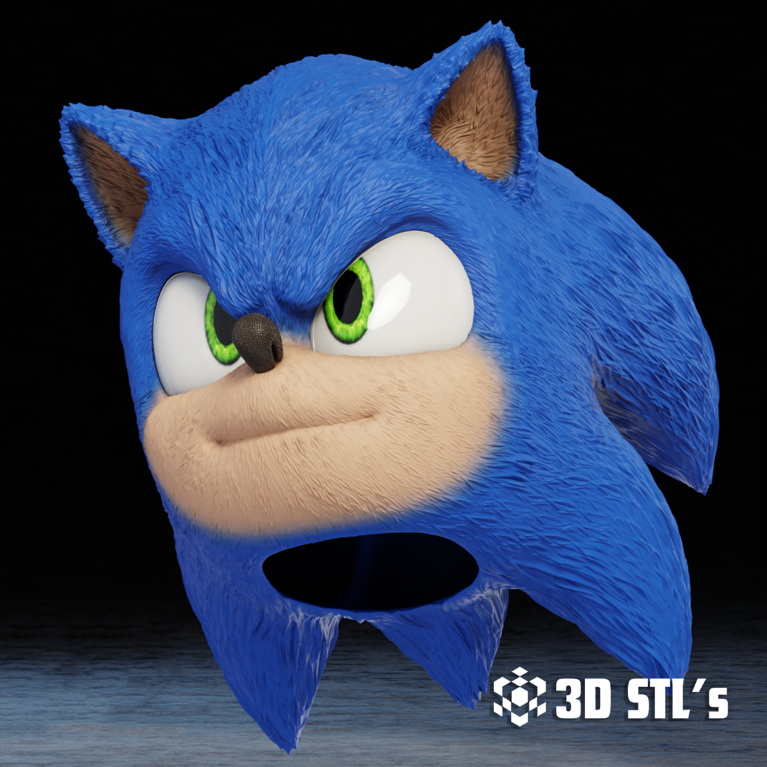 Sonic Mask STL – 3D print preview 5