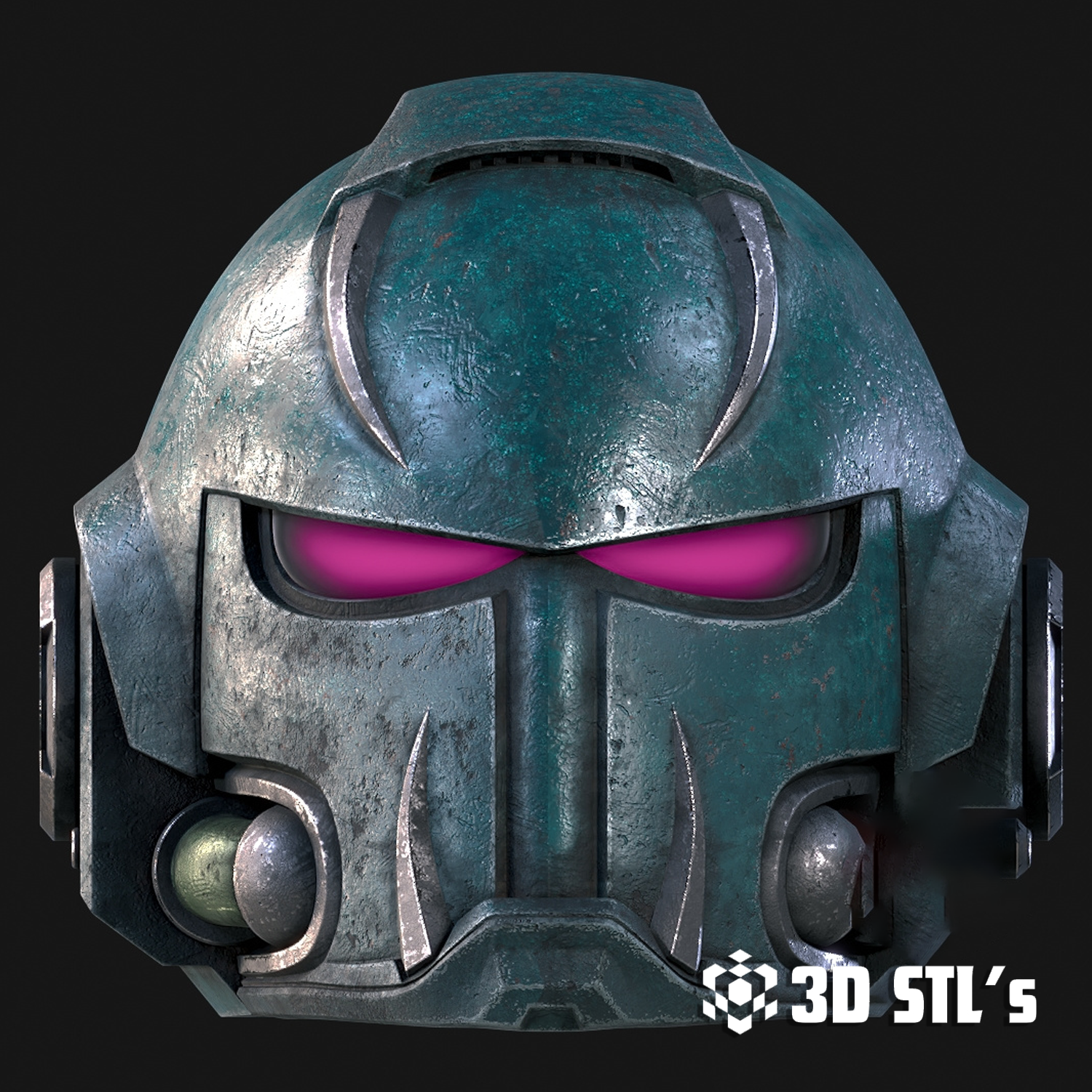 Space Marine 2 Chaos Helmet STL Pack – Warhammer 40K Cosplay
