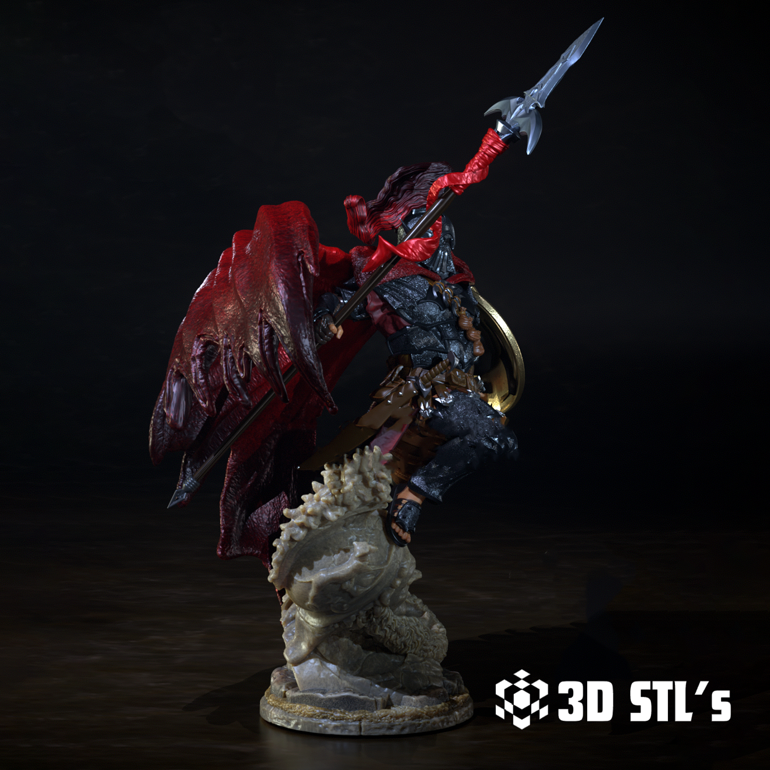 Spartan Batman STL – 3D print preview 3