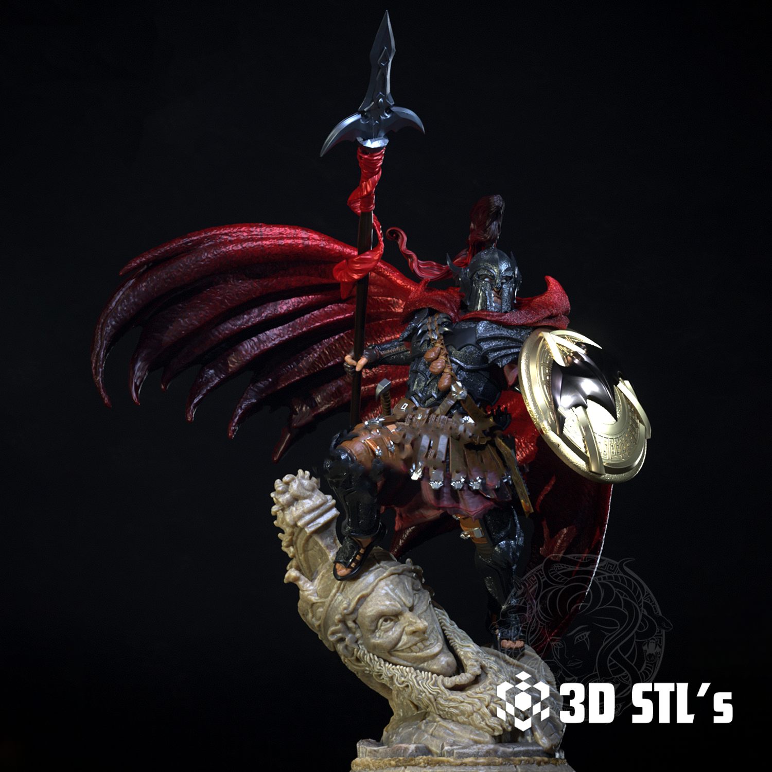 Spartan Batman STL – 3D print preview 4