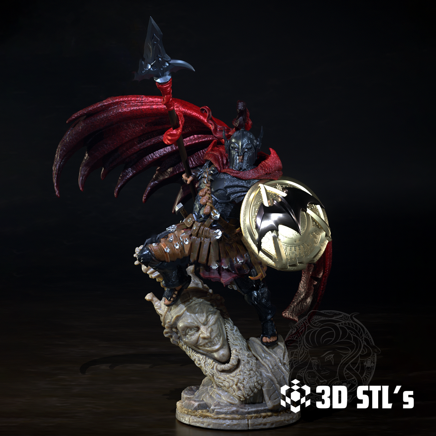 Spartan Batman STL – Dark Knight in Ancient Spartan Armour