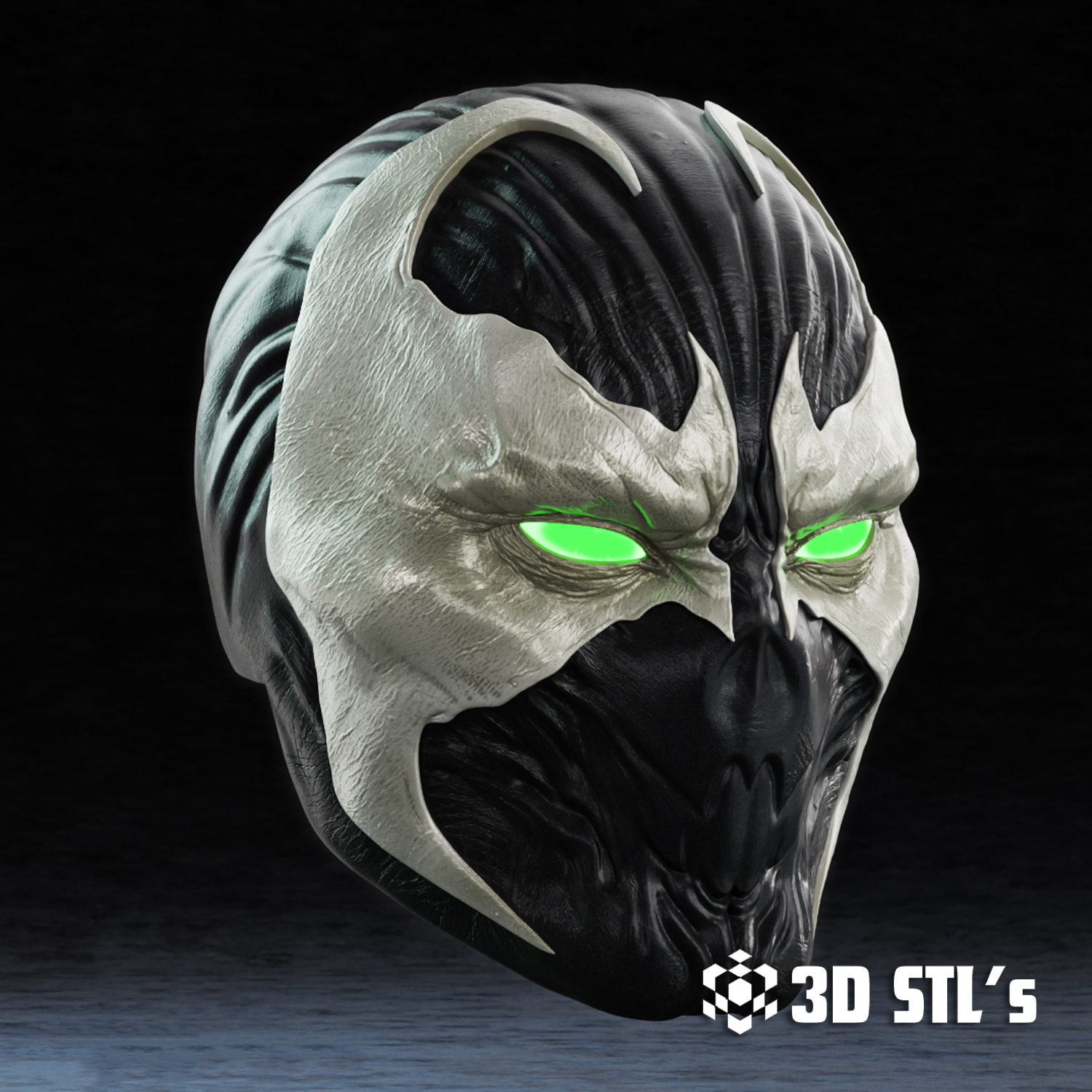Spawn Mask STL – 3D print preview 2