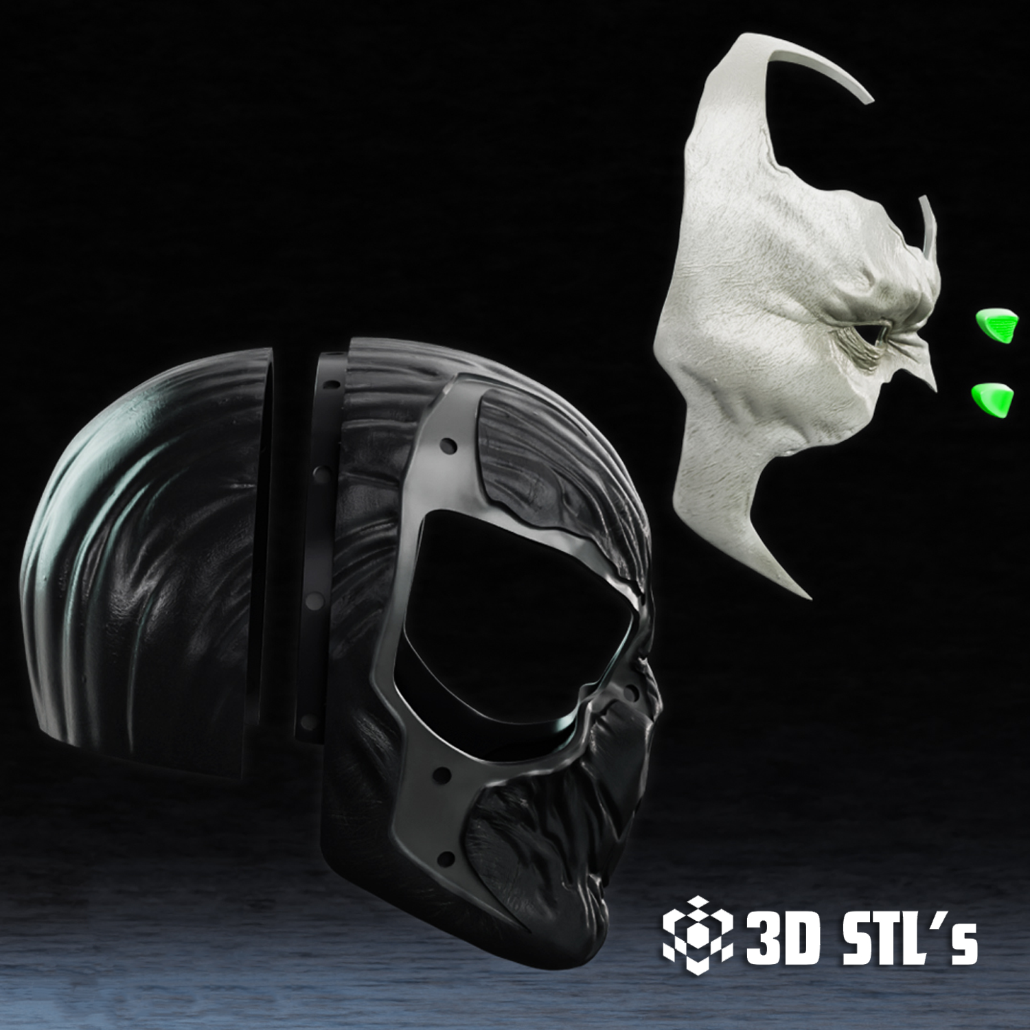 Spawn Mask STL – 3D print preview 4