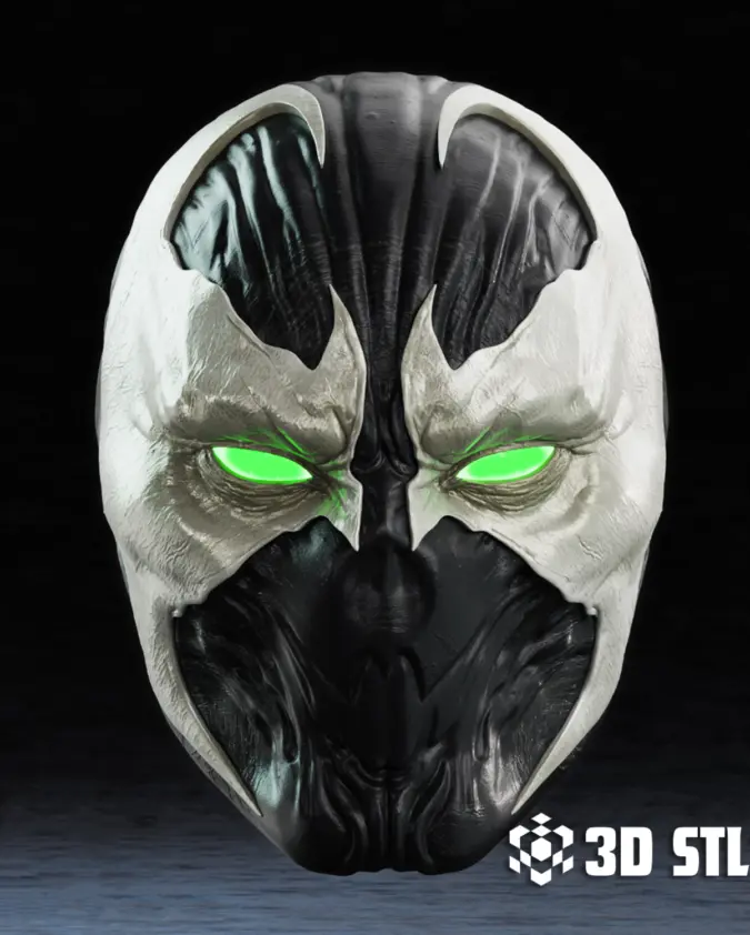 Spawn Mask STL – Comic Anti-Hero Wearable Cosplay Mask