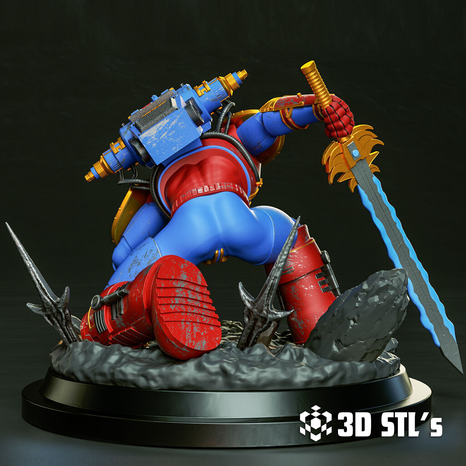 Spider-Man Warhammer STL – 3D print preview 3