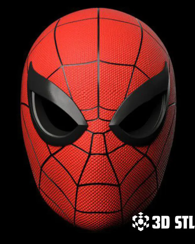 Spider-Man Mask STL – Wearable Cosplay Helmet with Magnet Lenses