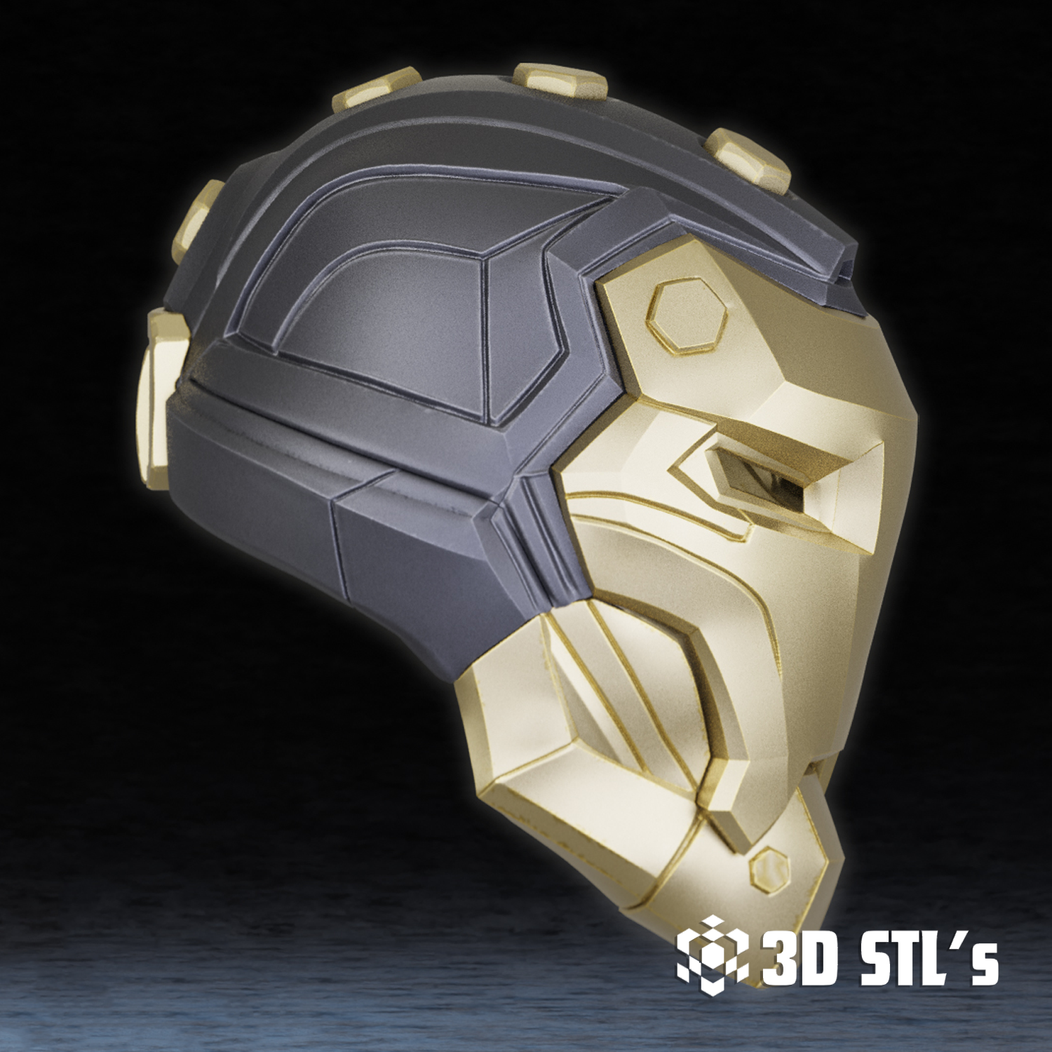 Steampunk Iron Man Helmet STL – 3D print preview 2