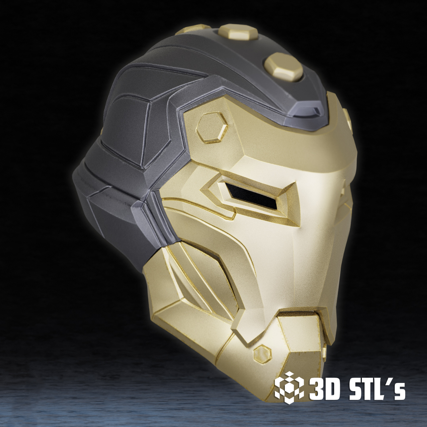 Steampunk Iron Man Helmet STL – 3D print preview 3