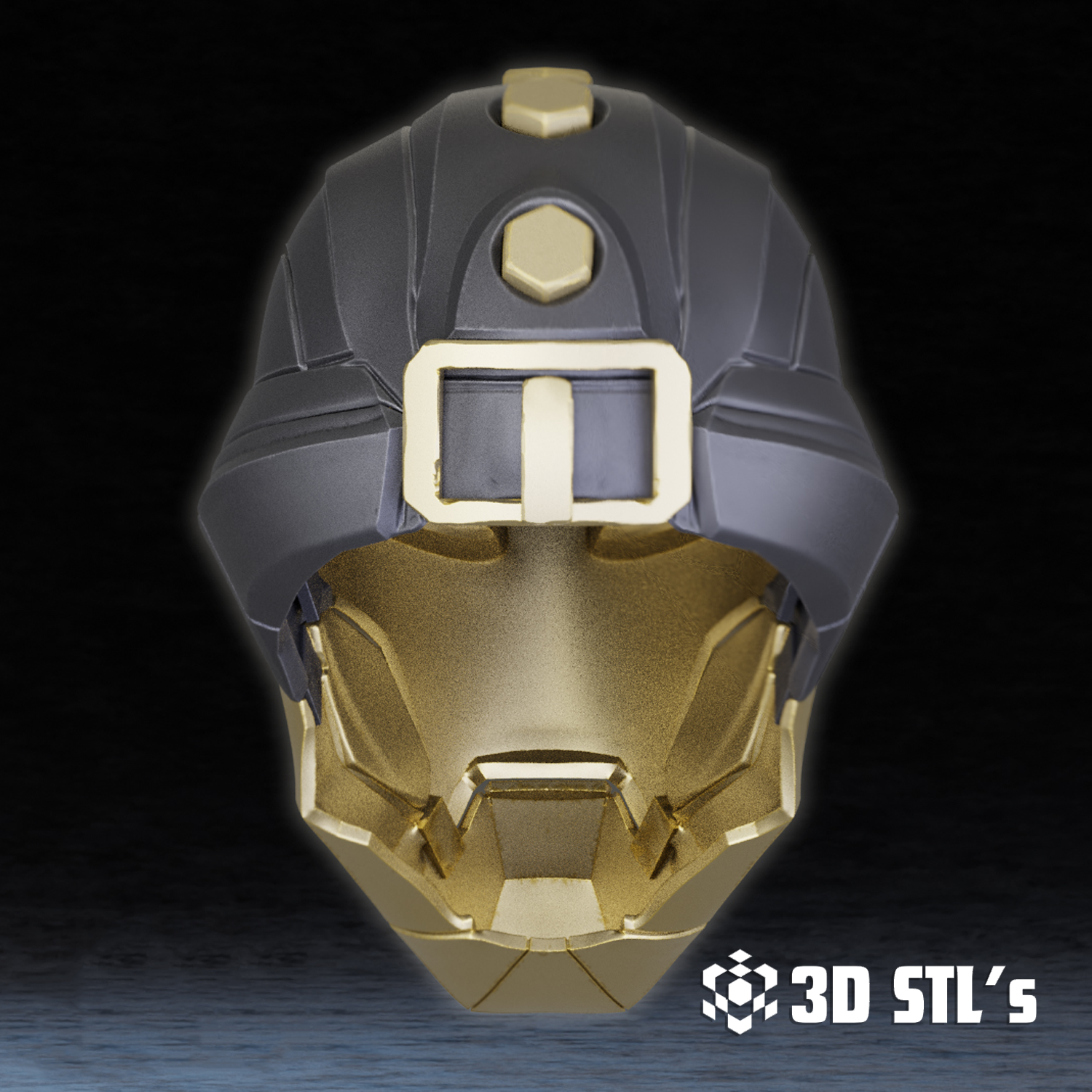 Steampunk Iron Man Helmet STL – 3D print preview 4
