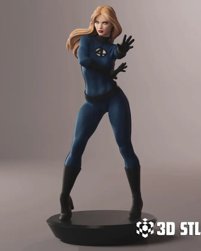 Sue Storm STL File – Invisible Woman Fantastic Four 3D Print
