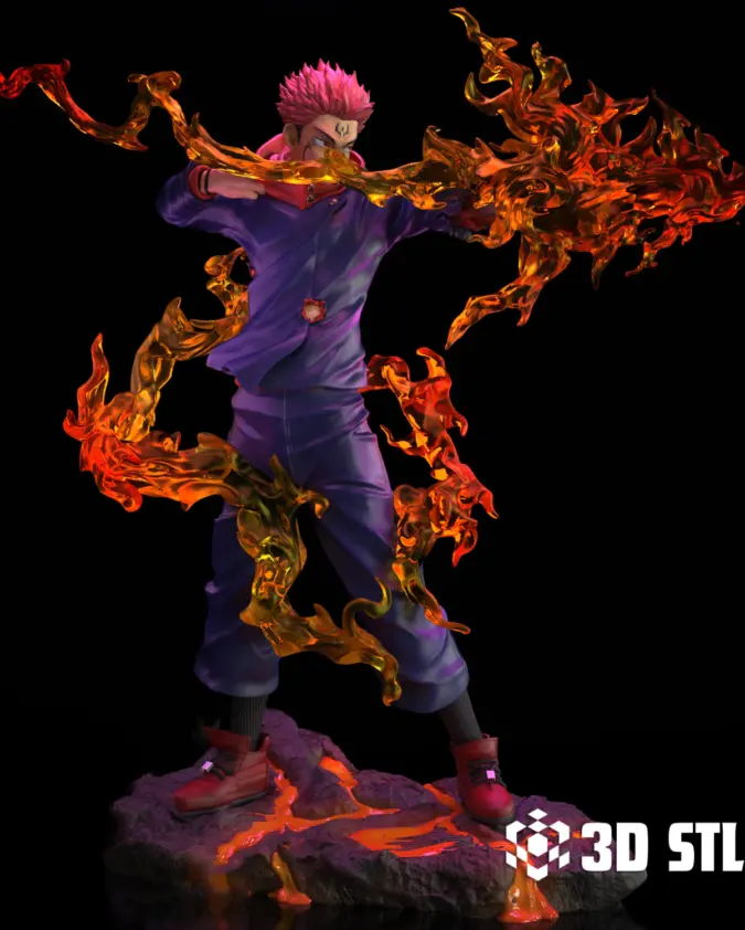 Sukuna Flame Arrow STL – Jujutsu Kaisen 1/6 Scale Figure