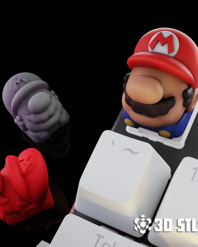 Super Mario Keycap STL – Nintendo Mechanical Keyboard Cap