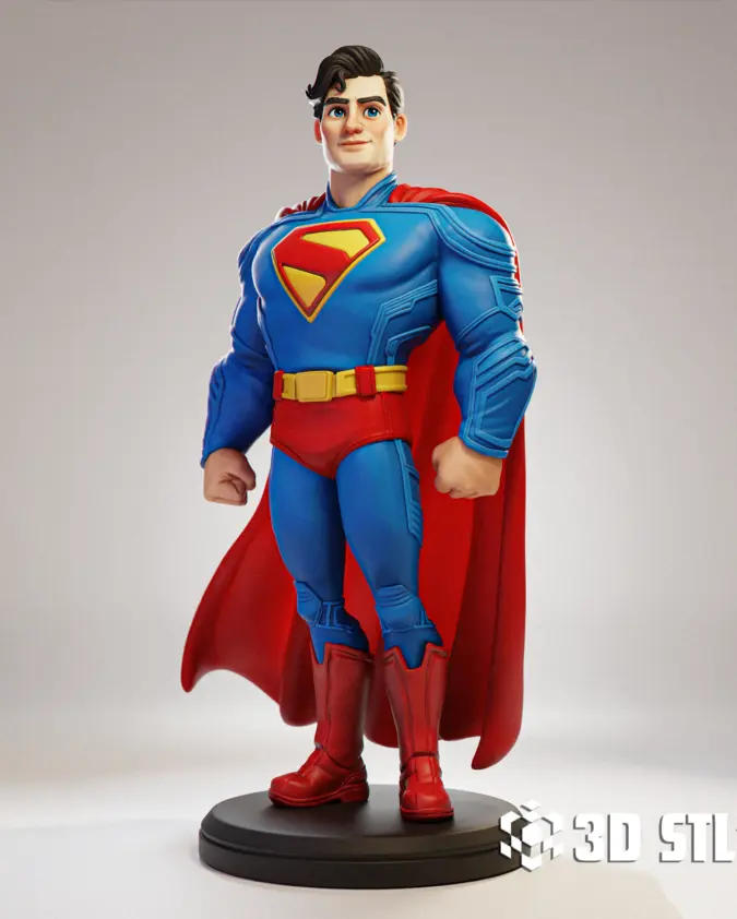 Mini Superman STL – Compact DC Hero 3D Print Figure