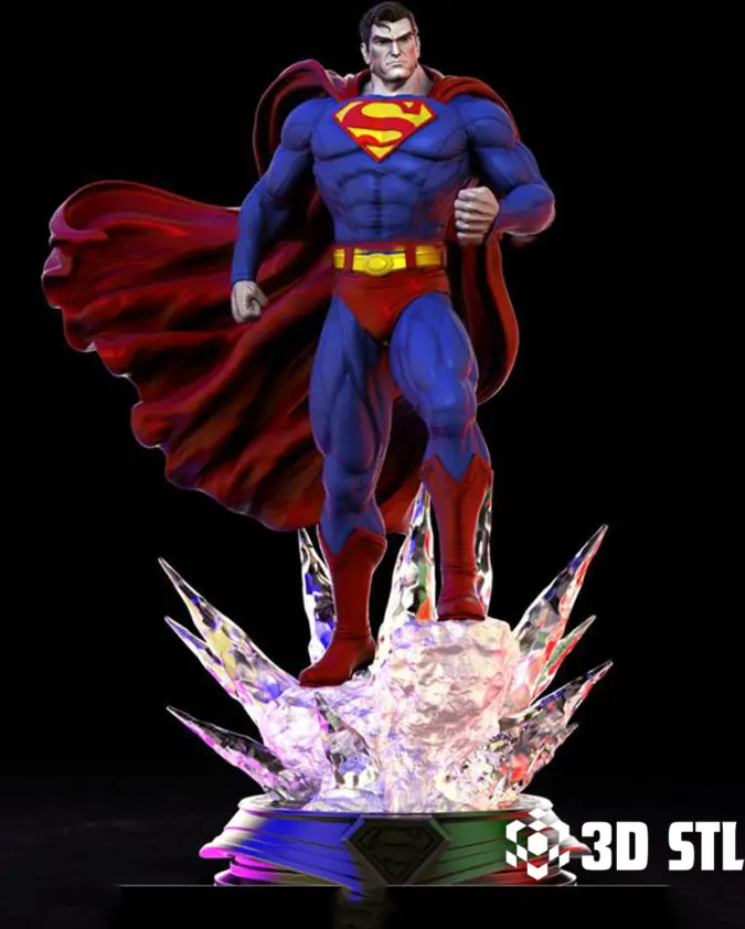 Superman STL File – DC Man of Steel 3D Print Figure
