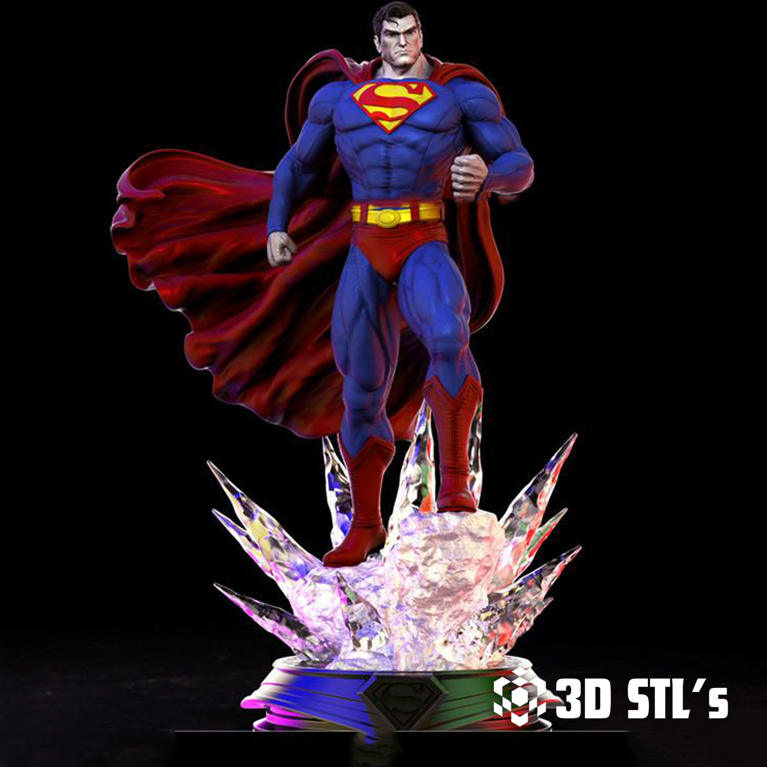 Superman STL File – DC Man of Steel 3D Print Figure
