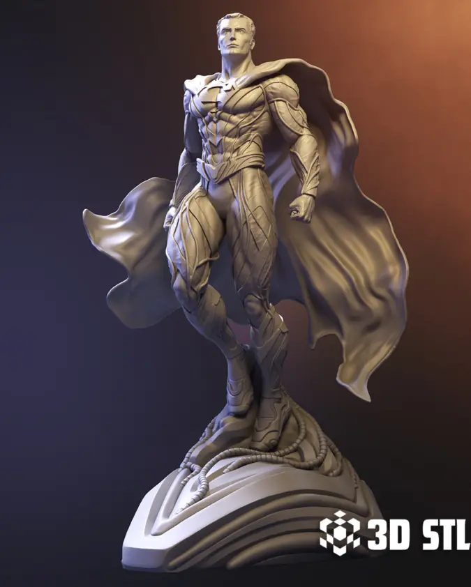 Superman Statue STL – DC Man of Steel 3D Printable Statue