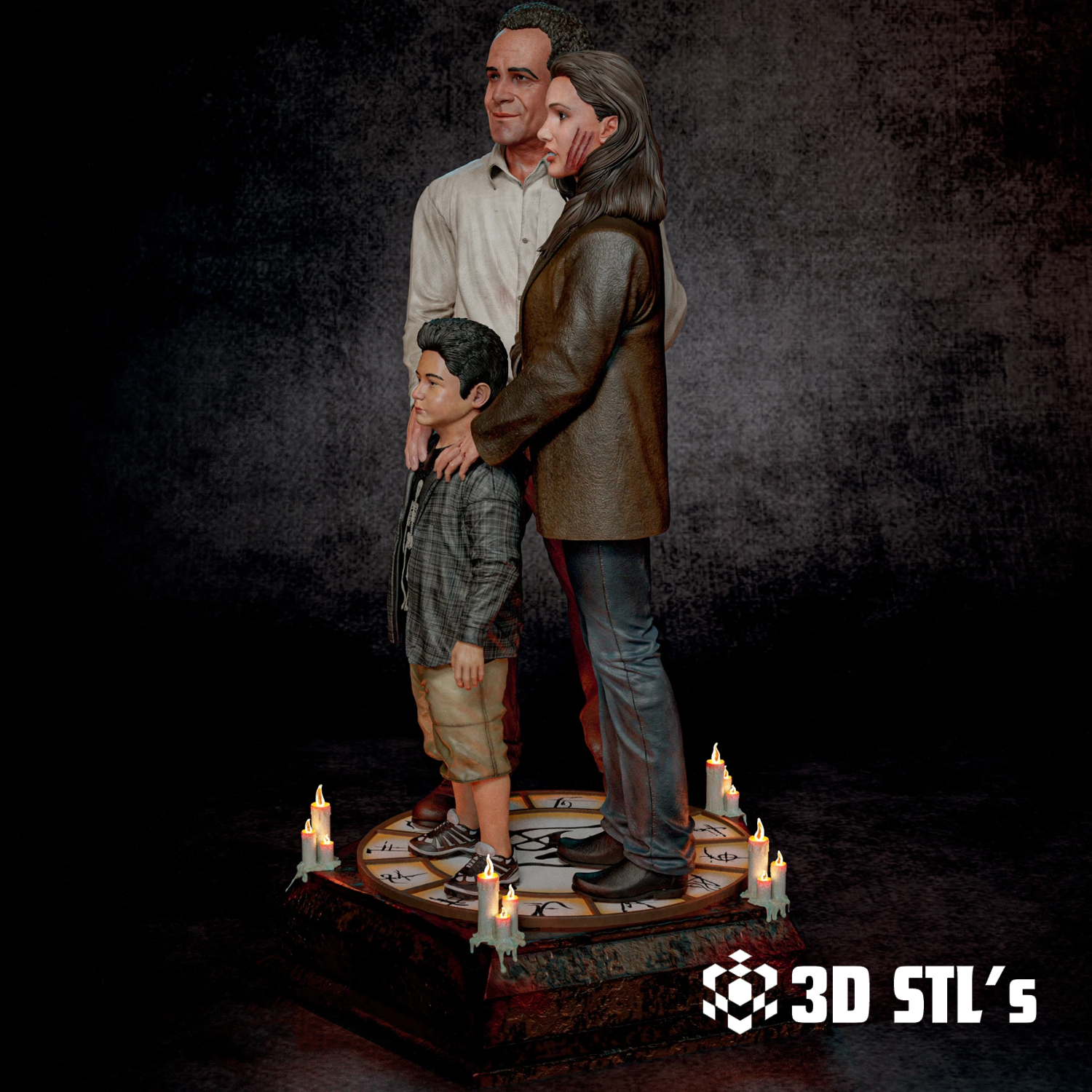 Broken Heart STL – 3D print preview 3