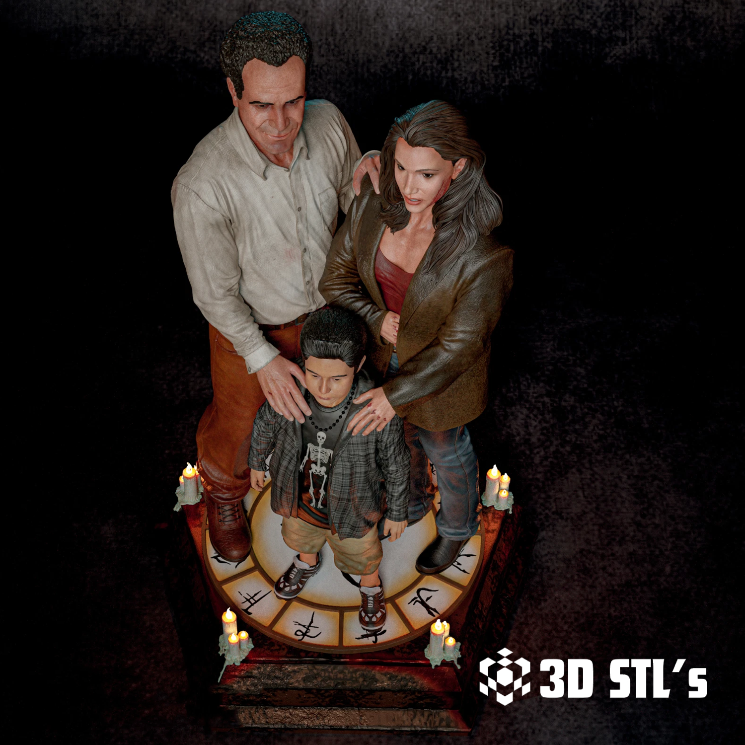 Broken Heart STL – 3D print preview 5