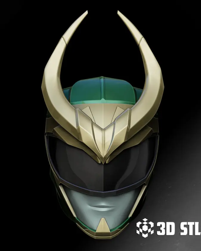 Loki Ranger Helmet STL – Norse Tactical Cosplay Helm