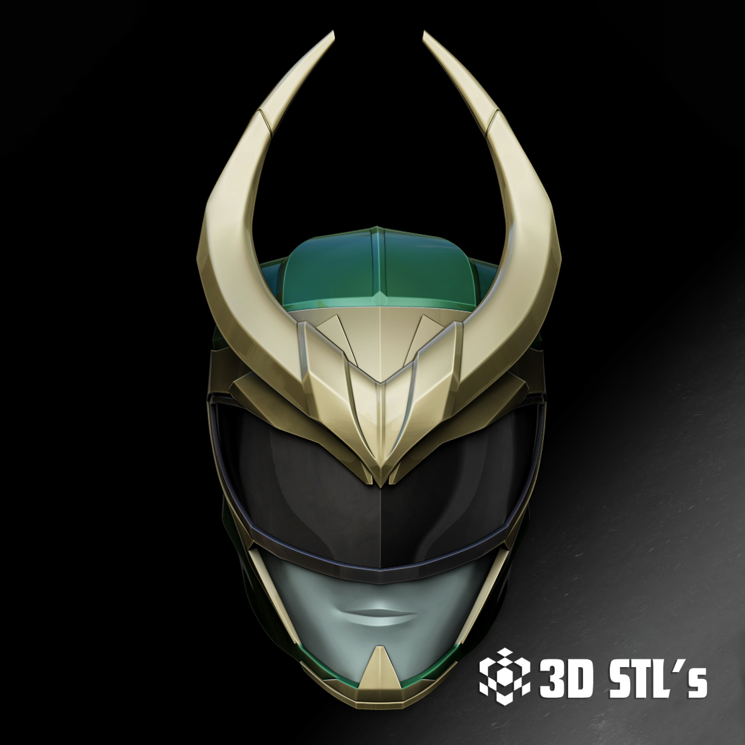 Loki Ranger Helmet STL – Norse Tactical Cosplay Helm
