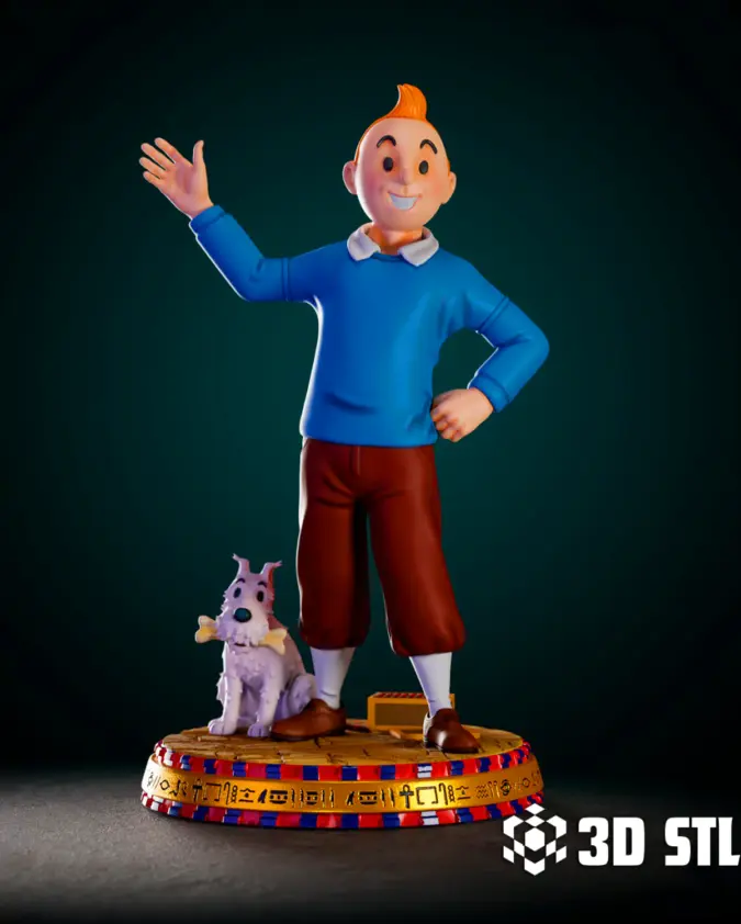 Tintin STL – Adventures of Tintin Reporter 3D Print Figure