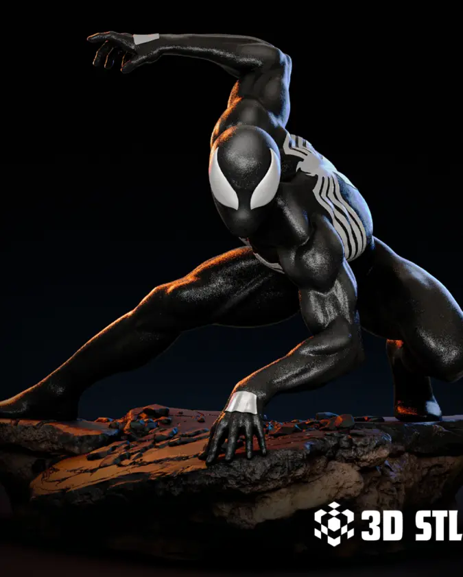 Venom Grin STL – Marvel Symbiote Villain Centrepiece Figure