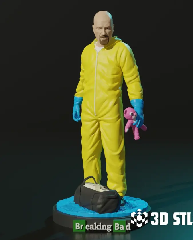 Walter White STL File – Breaking Bad 3D Print Figure