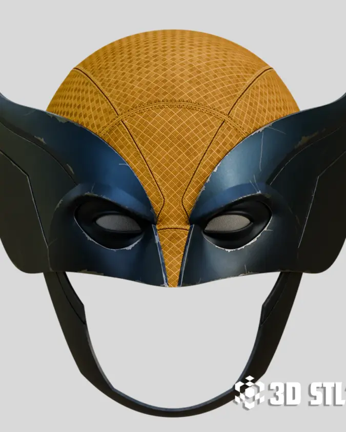 Wolverine Mask STL – Marvel Comic-Style Cosplay Mask