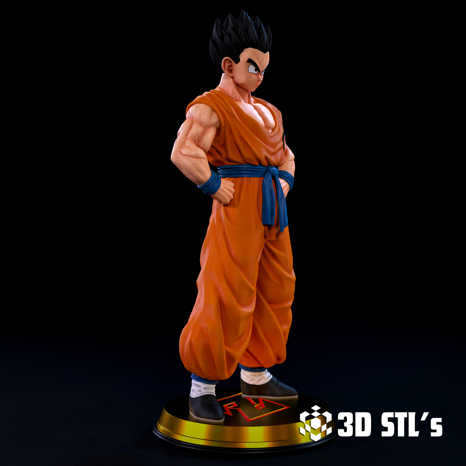 Yamcha STL File – 3D print preview 3