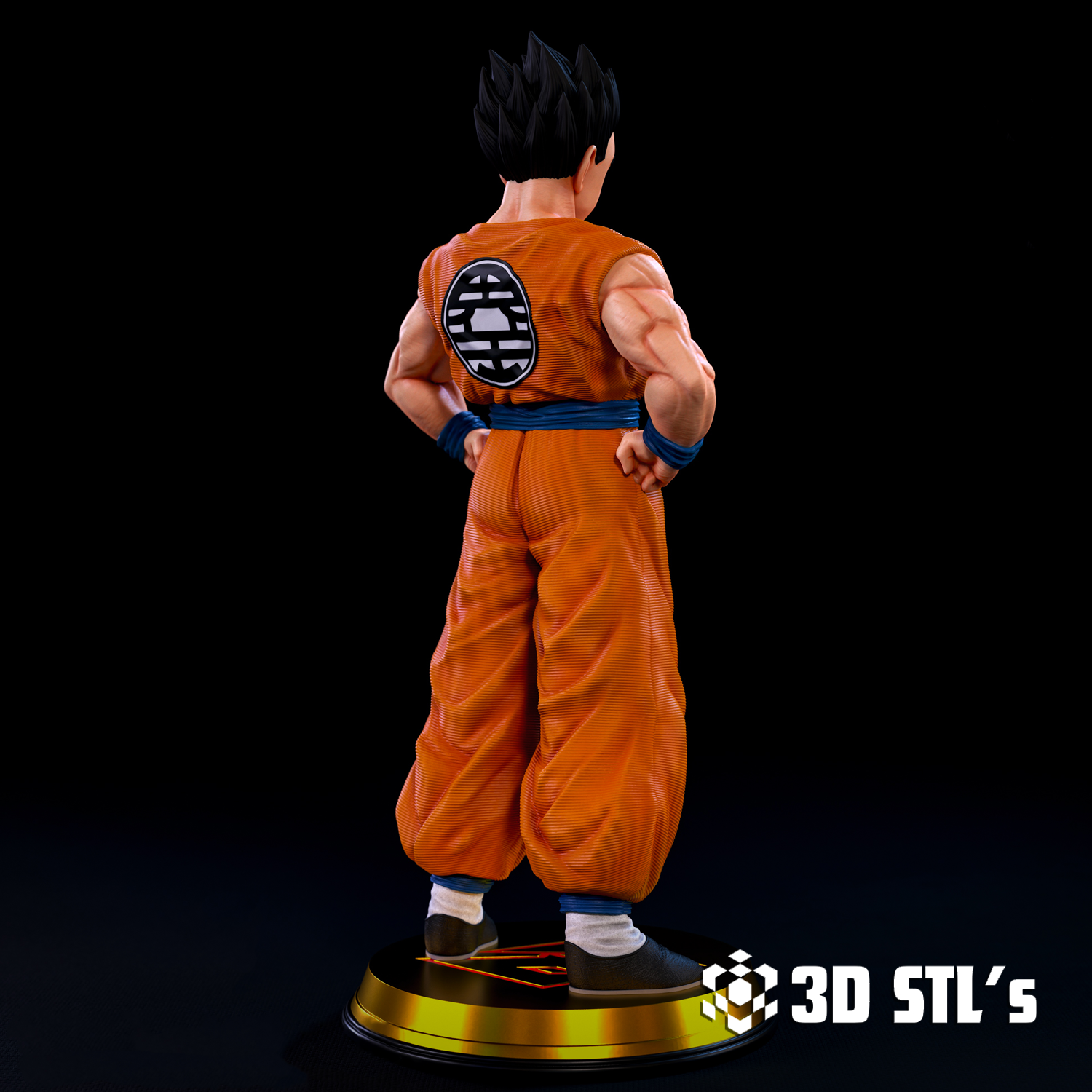 Yamcha STL File – 3D print preview 4