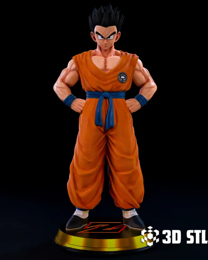 Yamcha STL File – Dragon Ball Z Fighter 3D Print Figure