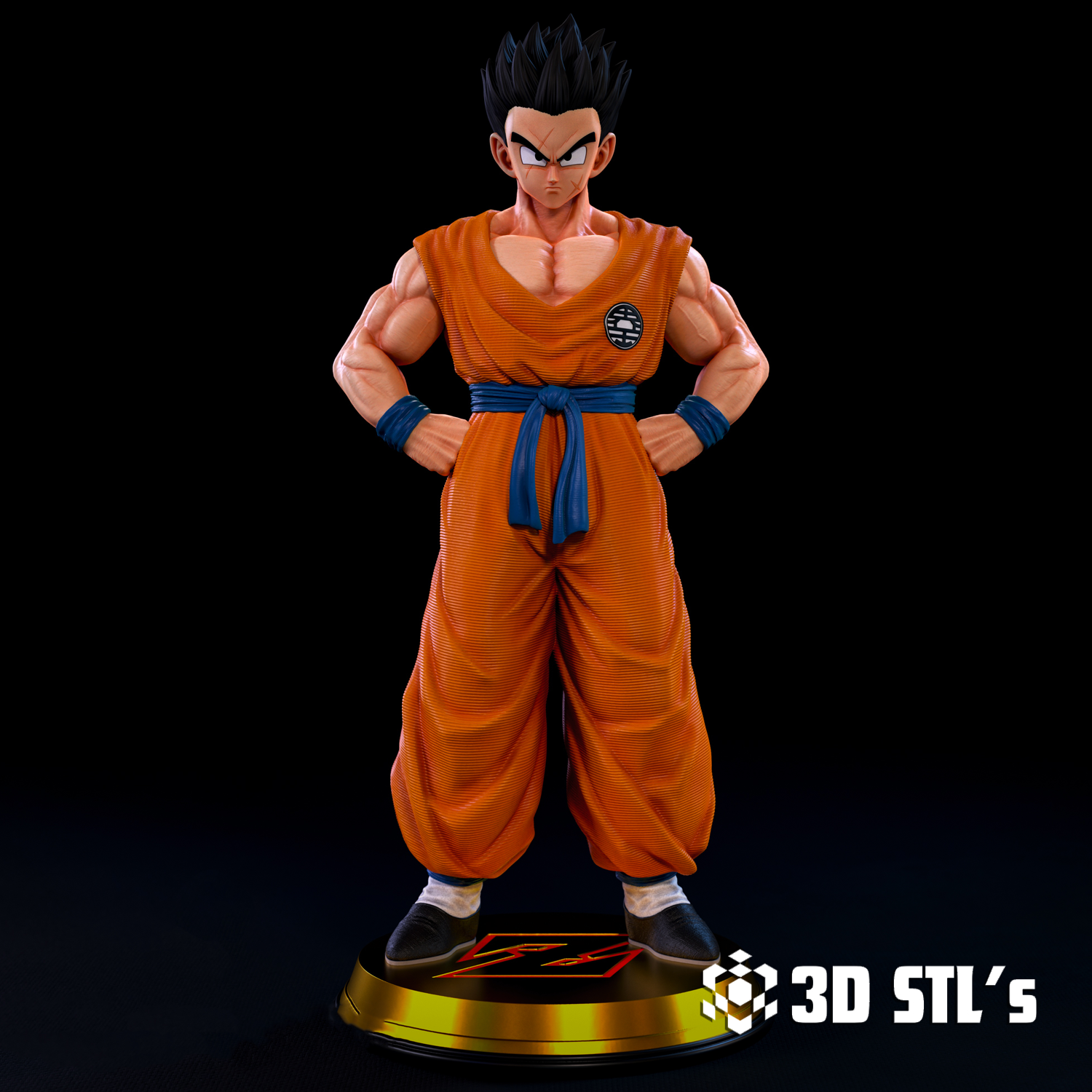 Yamcha STL File – Dragon Ball Z Fighter 3D Print Figure