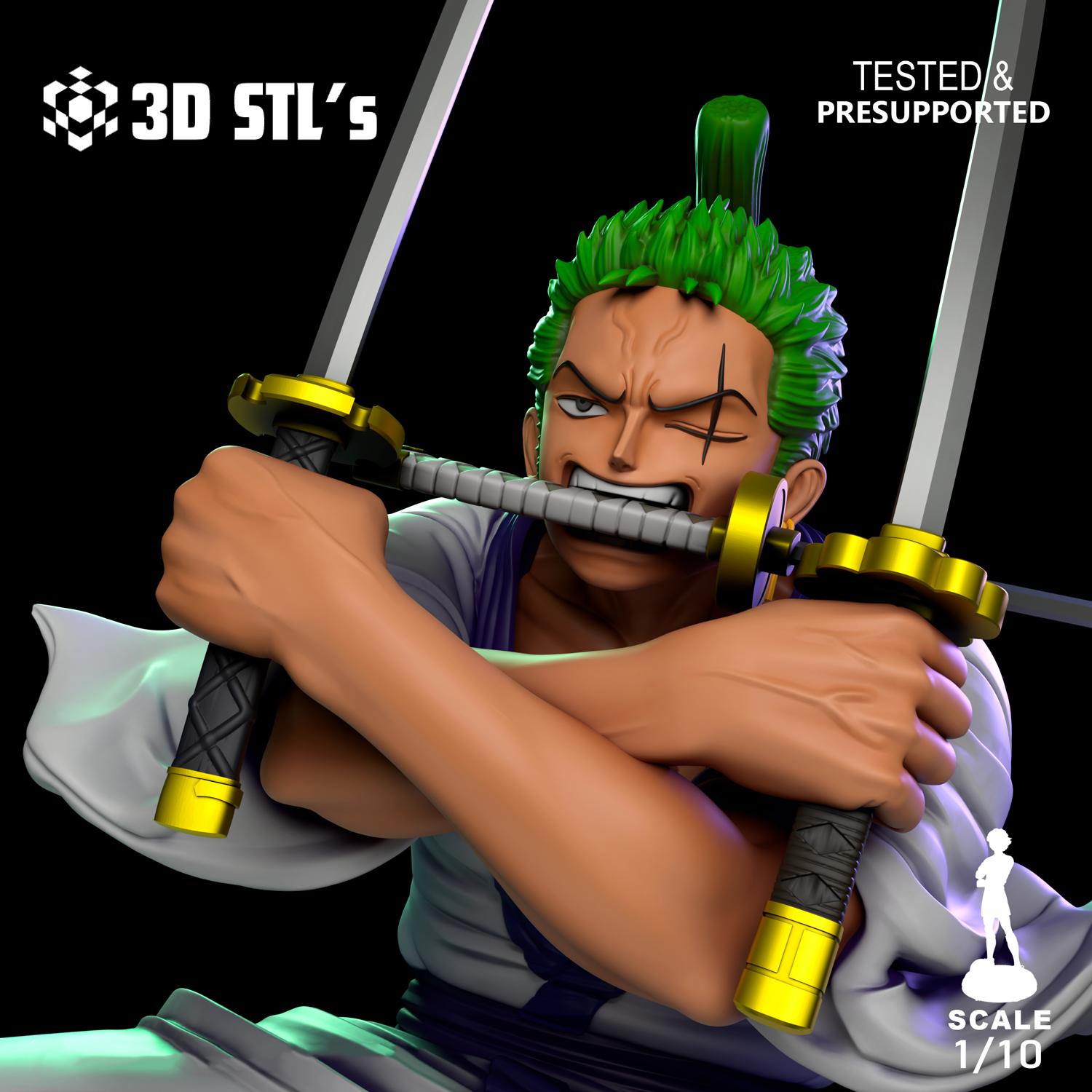 Zorojuro STL – 3D print preview 2