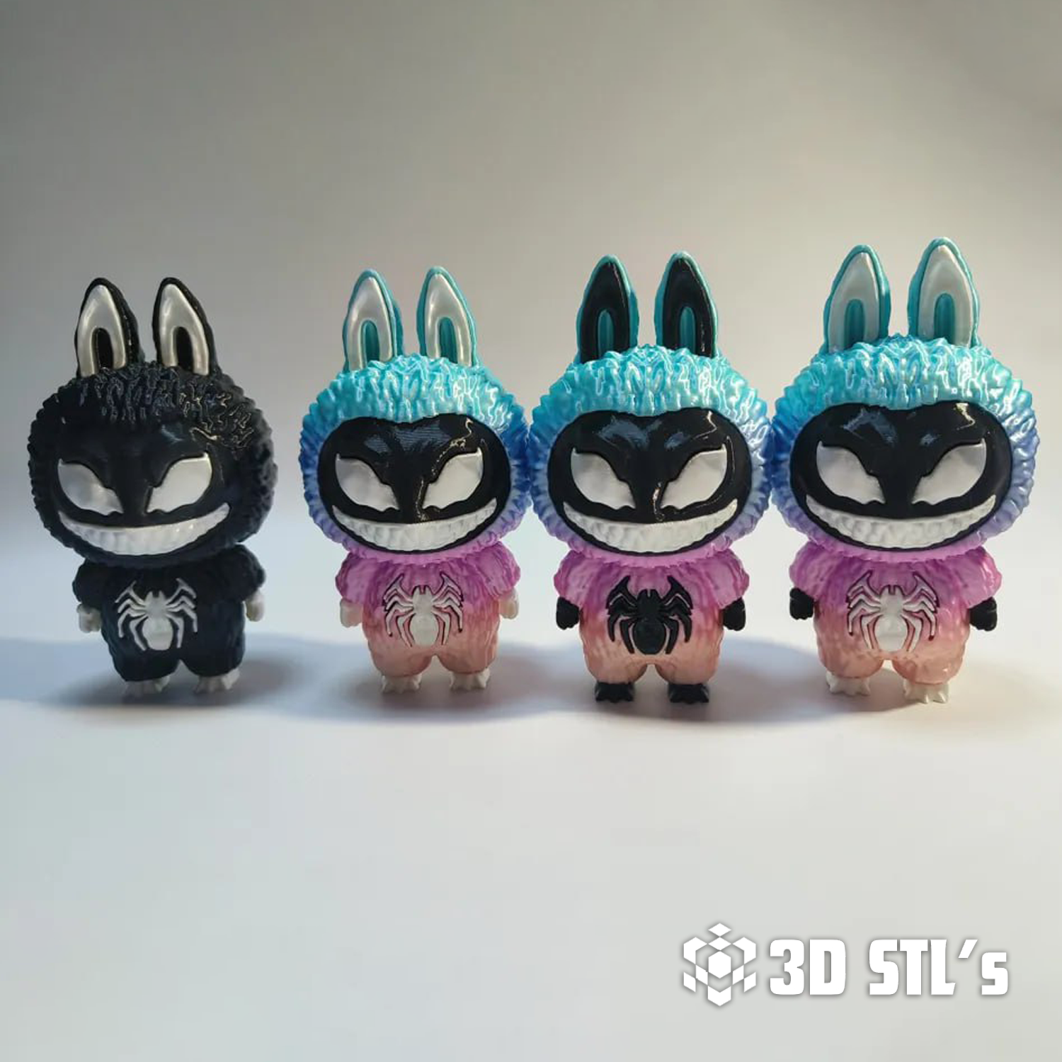 Labubu Venom STL – Symbiote Designer Toy Mashup 3D Print