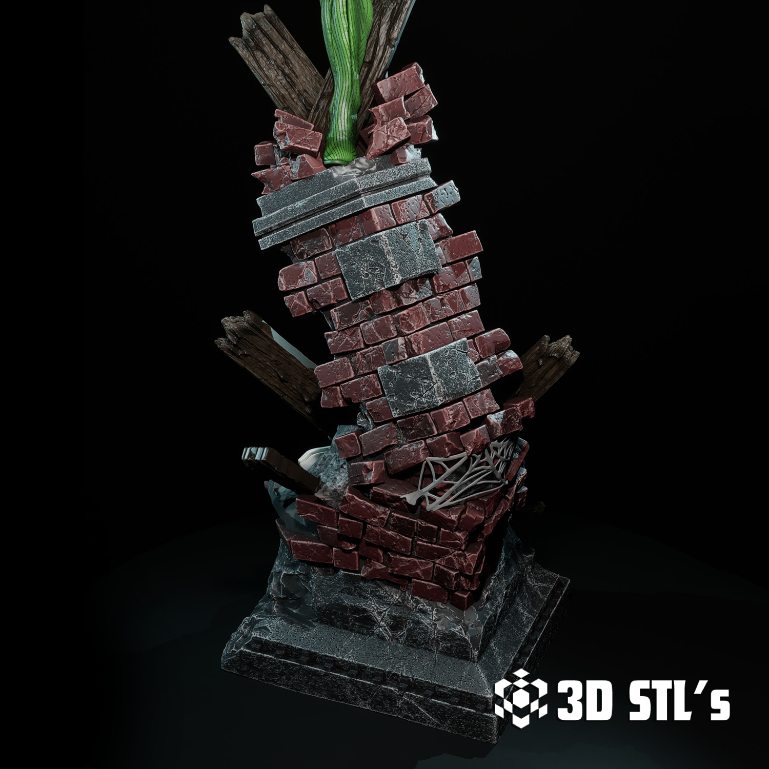 Vulture STL File – 3D print preview 4