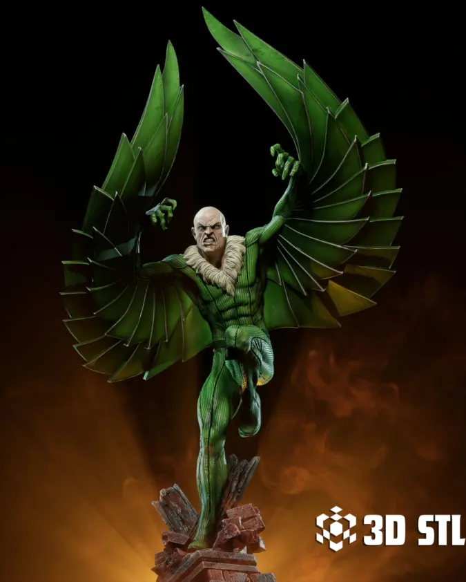 Vulture STL File – Marvel Spider-Man Villain with Wings